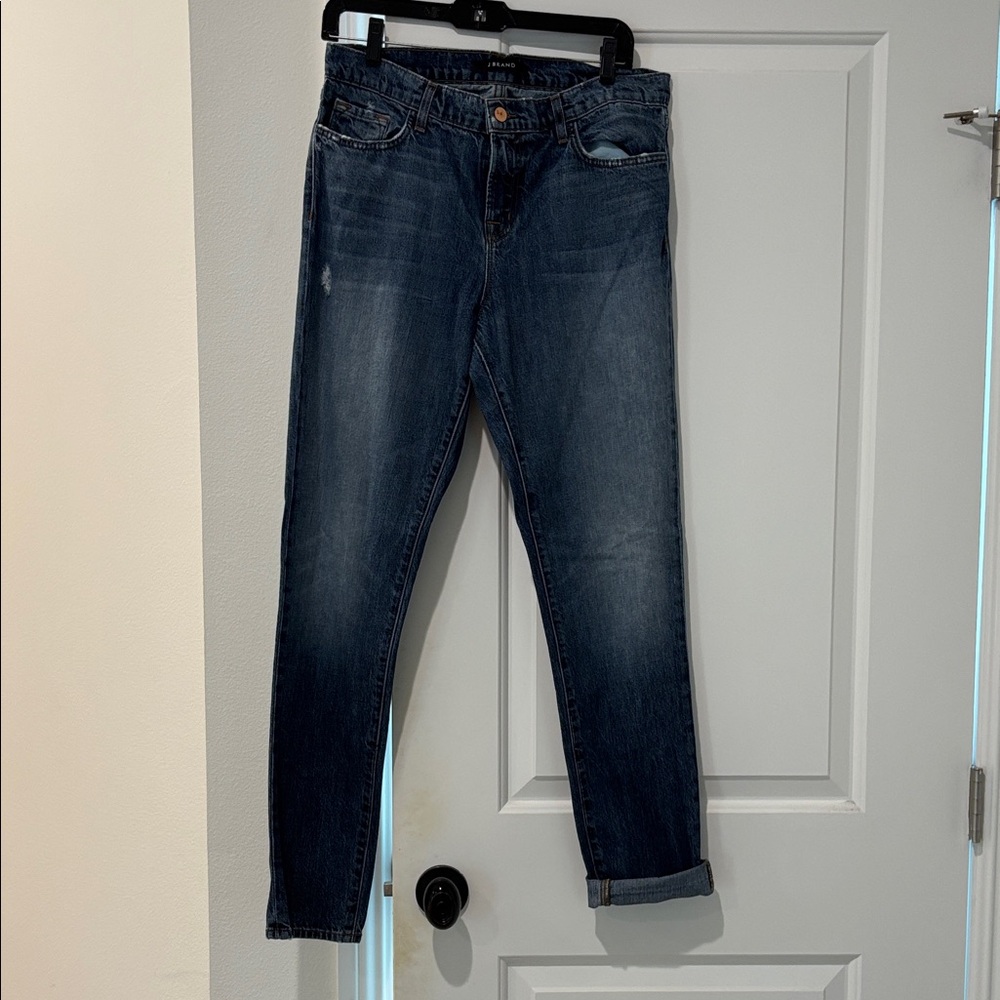 J Brand Dark Blue Boyfriend Jeans